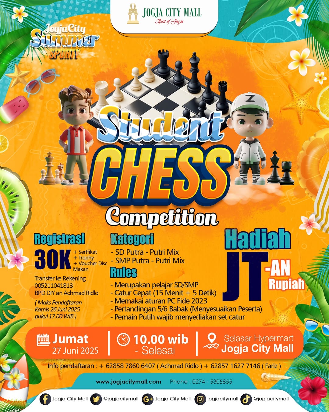 JCM STUDENT CHESS COMPETITION