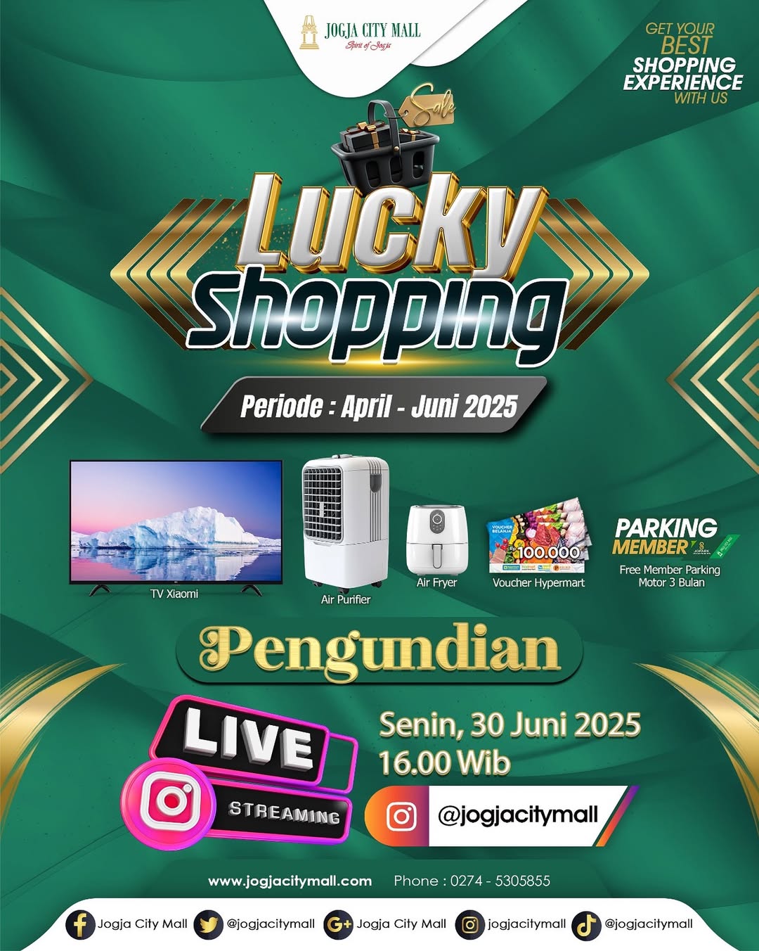 PENGUNDIAN JCM LUCKY SHOPPING