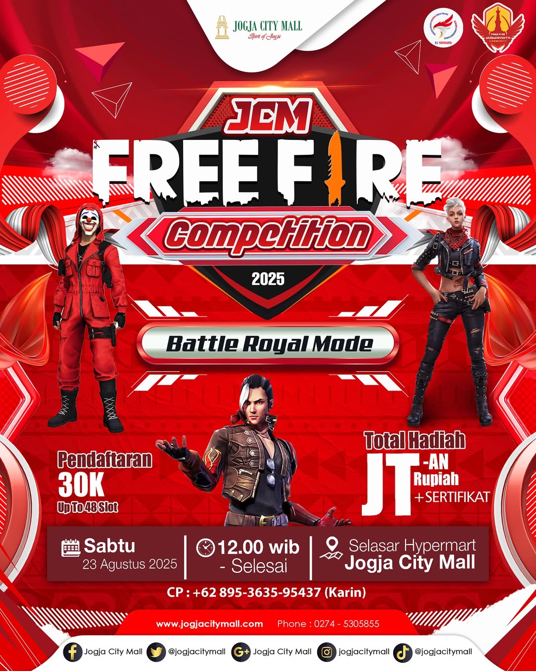  JOGJA CITY MALL FREE FIRE COMPETITION