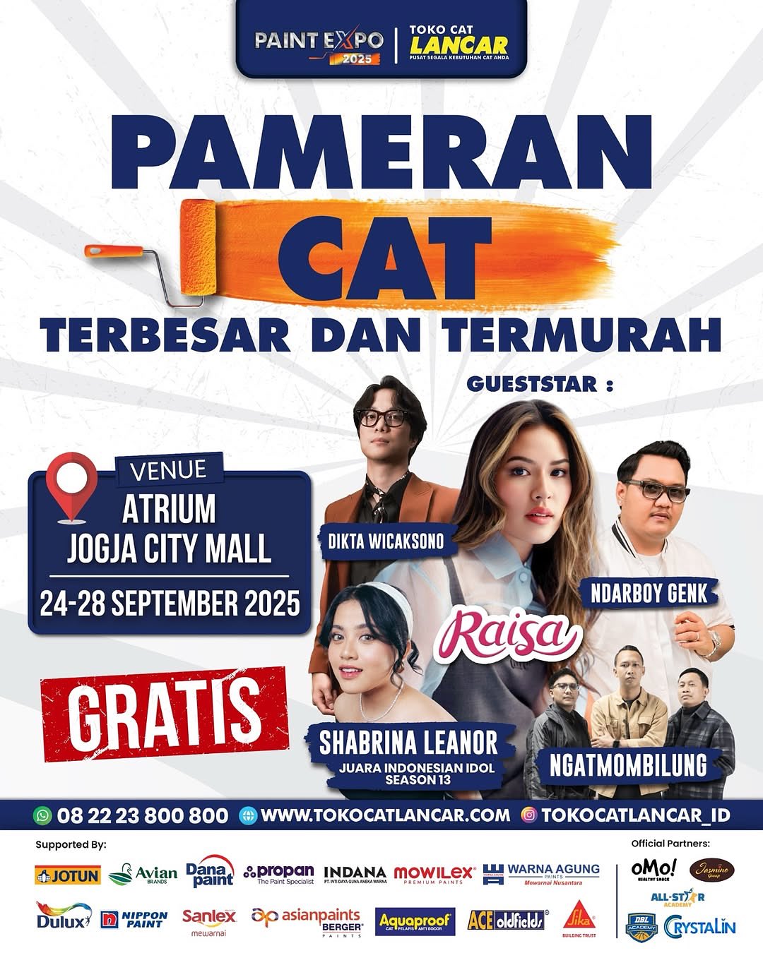 PAMERAN CAT TOKO CAT LANCAR