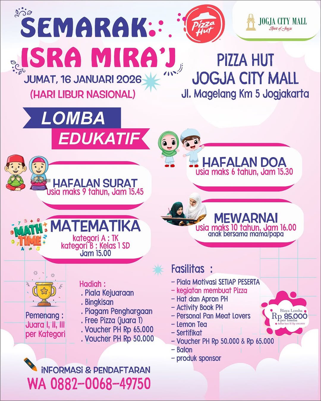 SEMARAK ISRA MIRA’J : LOMBA EDUKATIF ANAK