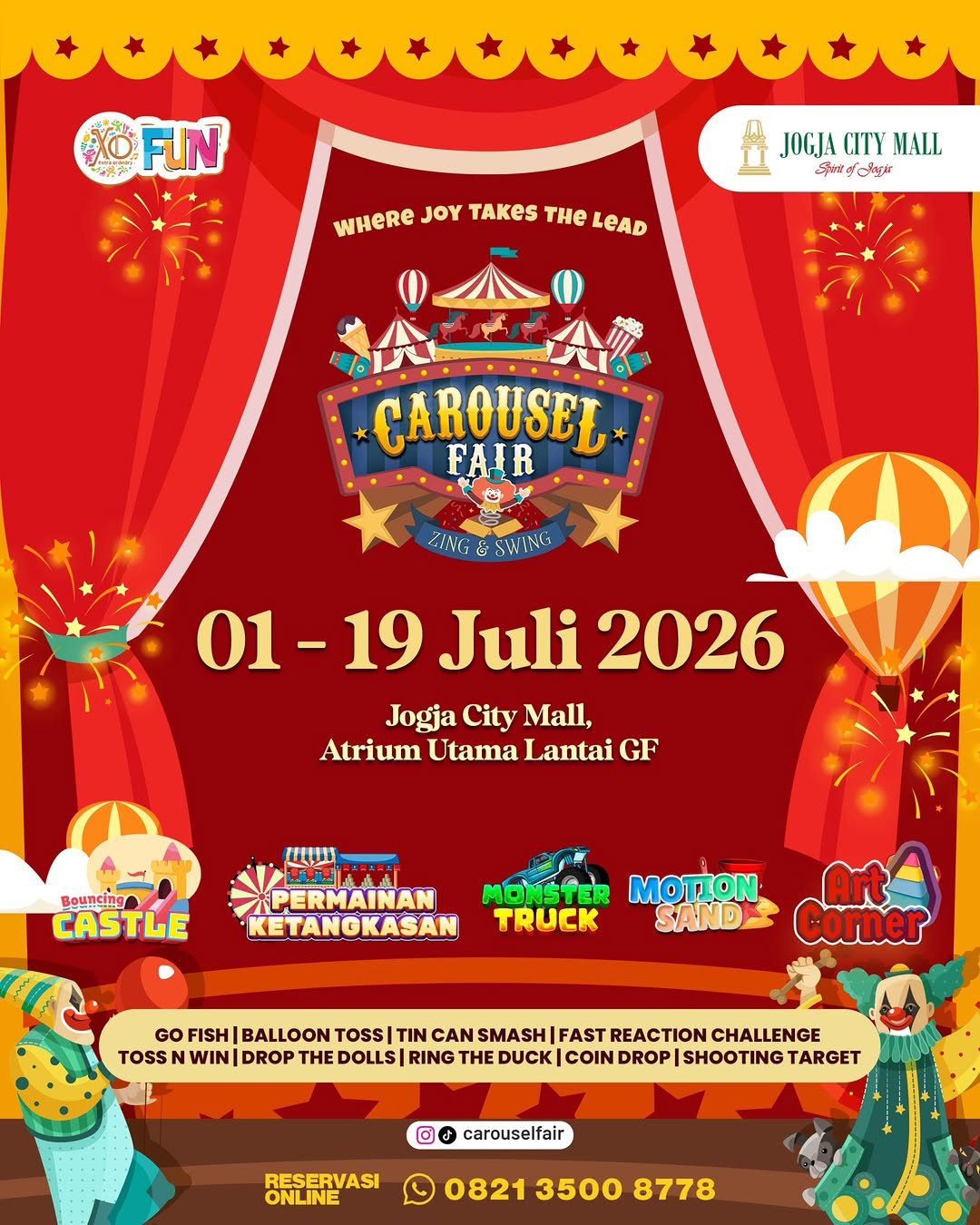 Nikmati Keseruan Karnaval Penuh Warna di 