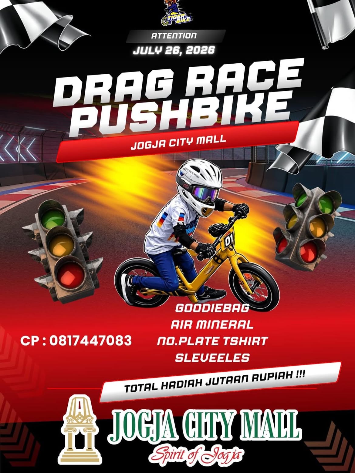 Drag Race Pushbike Siap Digelar di Jogja City Mall