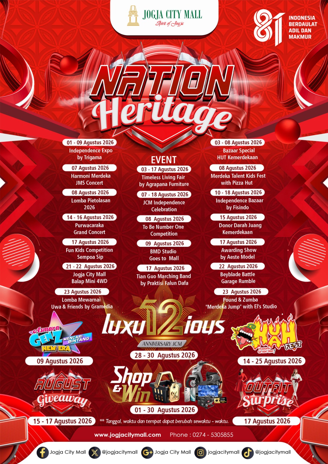 Welcome to NATION HERITAGE at Jogja City Mall!