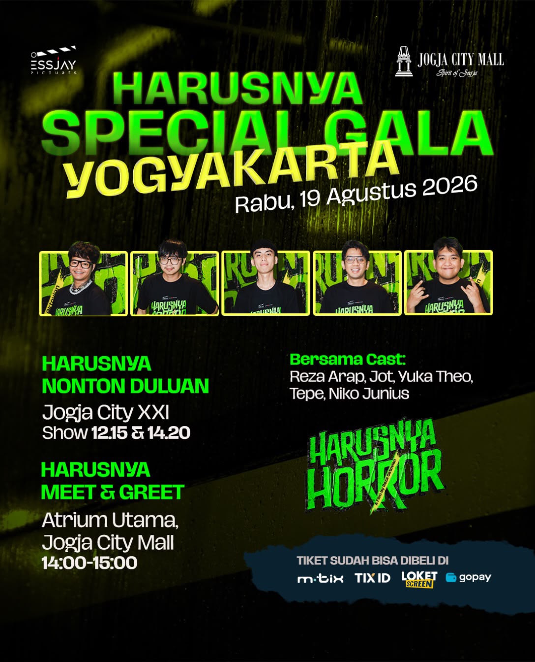 Harusnya Horror Hadir di Jogja City Mall! Datang dan Nobar sekaligus Meet & Greet Bersama para Cast